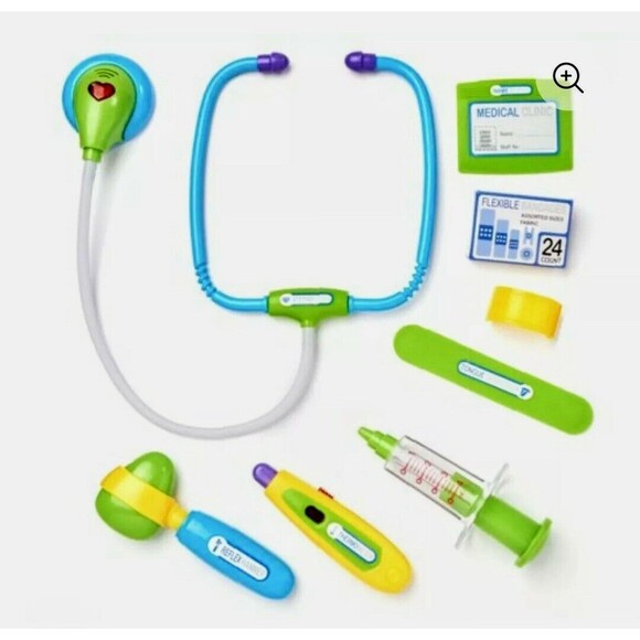 Kid Connection 8 Piece Doctor Play Set Green/Blue - Picture 3 of 4
